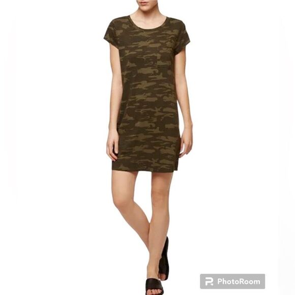 Sanctuary So Twisted T-shirt Dress In Earth Camo - Picture 1 of 11